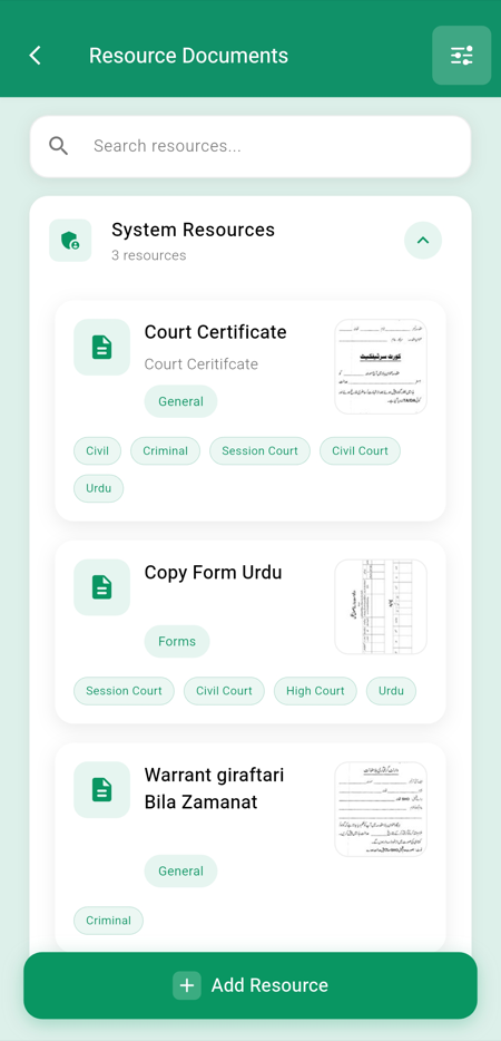 Legal Resources Library