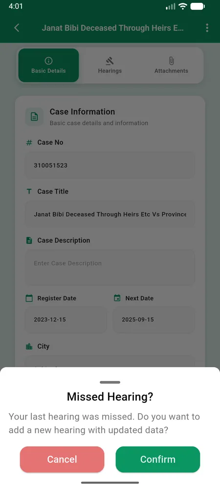 Missed Cases